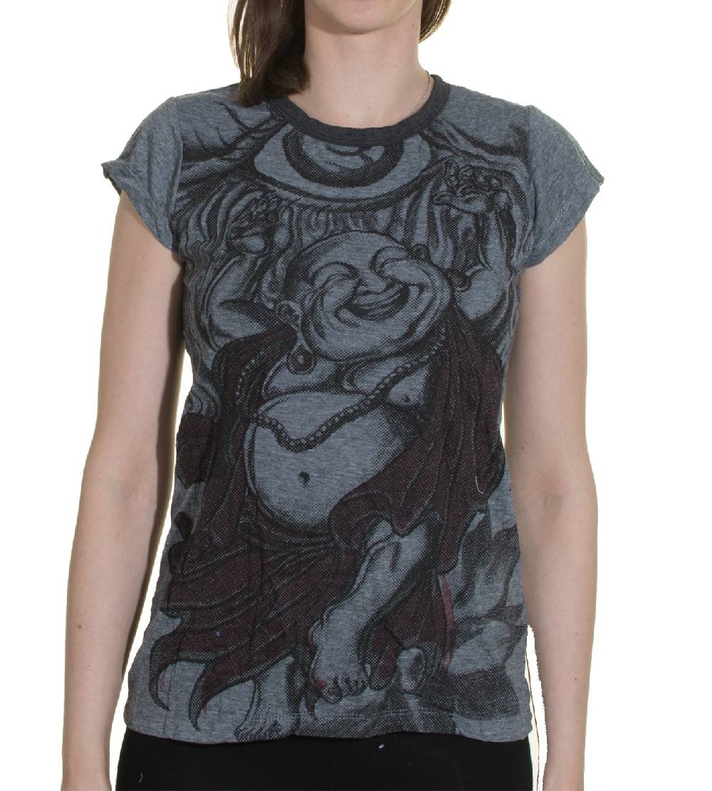 Kunst Und Magie 70er Retro Hippie Top Sure Buddha Smile Auge T-Shirt Letzte 3 Tage