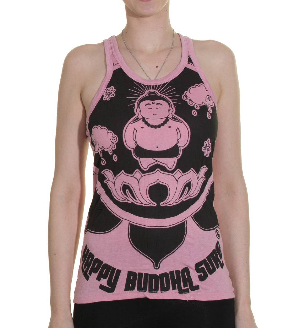 Kunst Und Magie 70er Retro Hippie Trägertop Sure Buddha Lotus Shirt JETZT KAUFEN