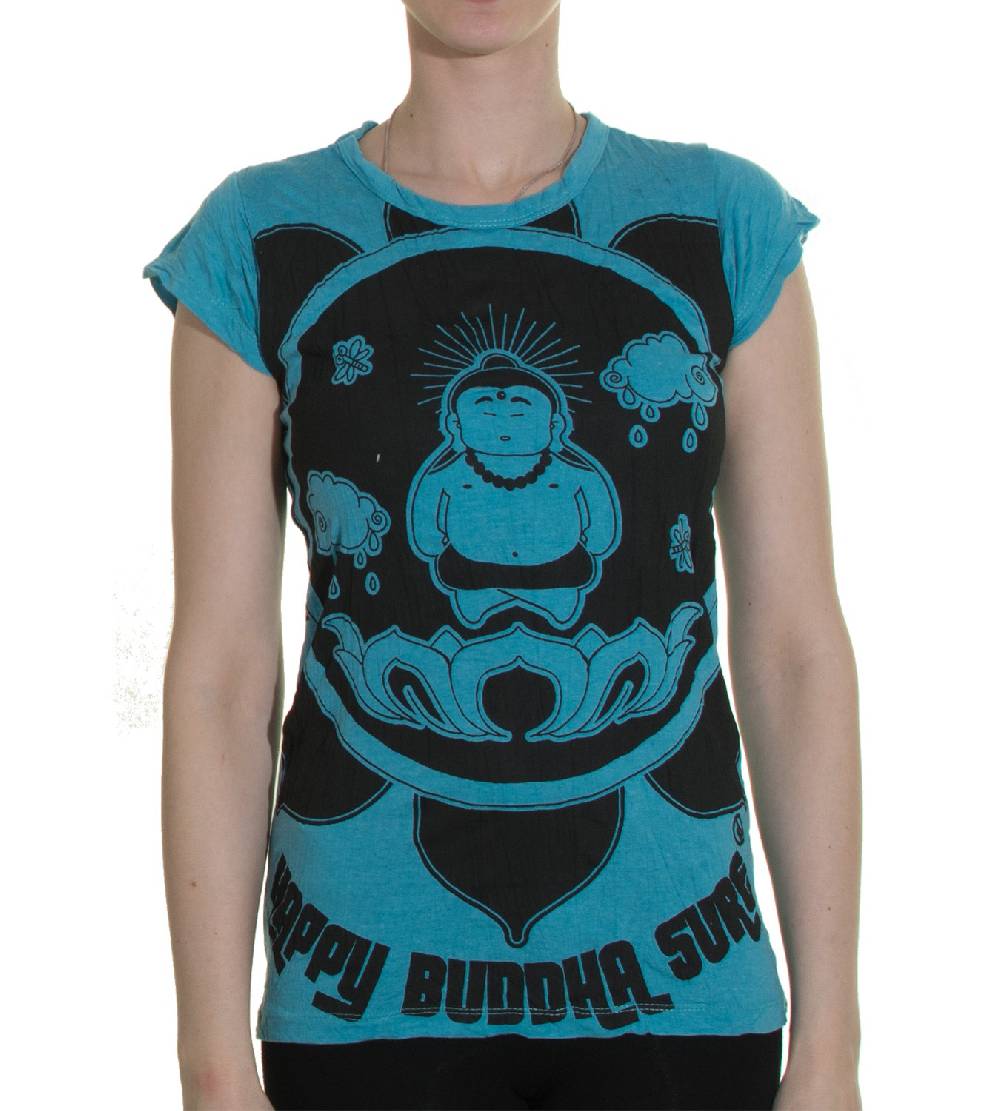 Kunst Und Magie 70er Retro T-Shirt Top Sure Buddha Lotus Sonderangebot der Fabrik