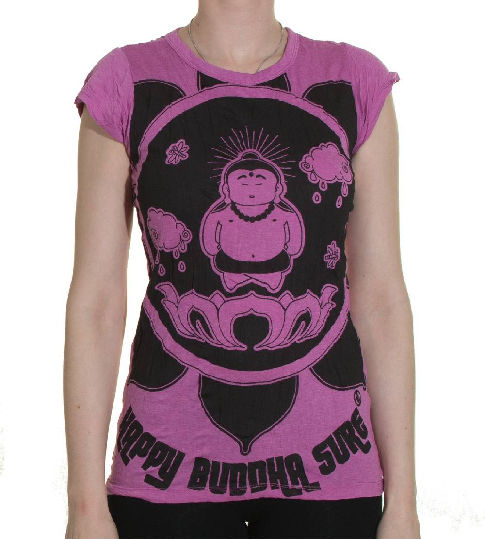 Kunst Und Magie 70er Retro T-Shirt Top Sure Buddha Lotus Sonderangebot der Fabrik