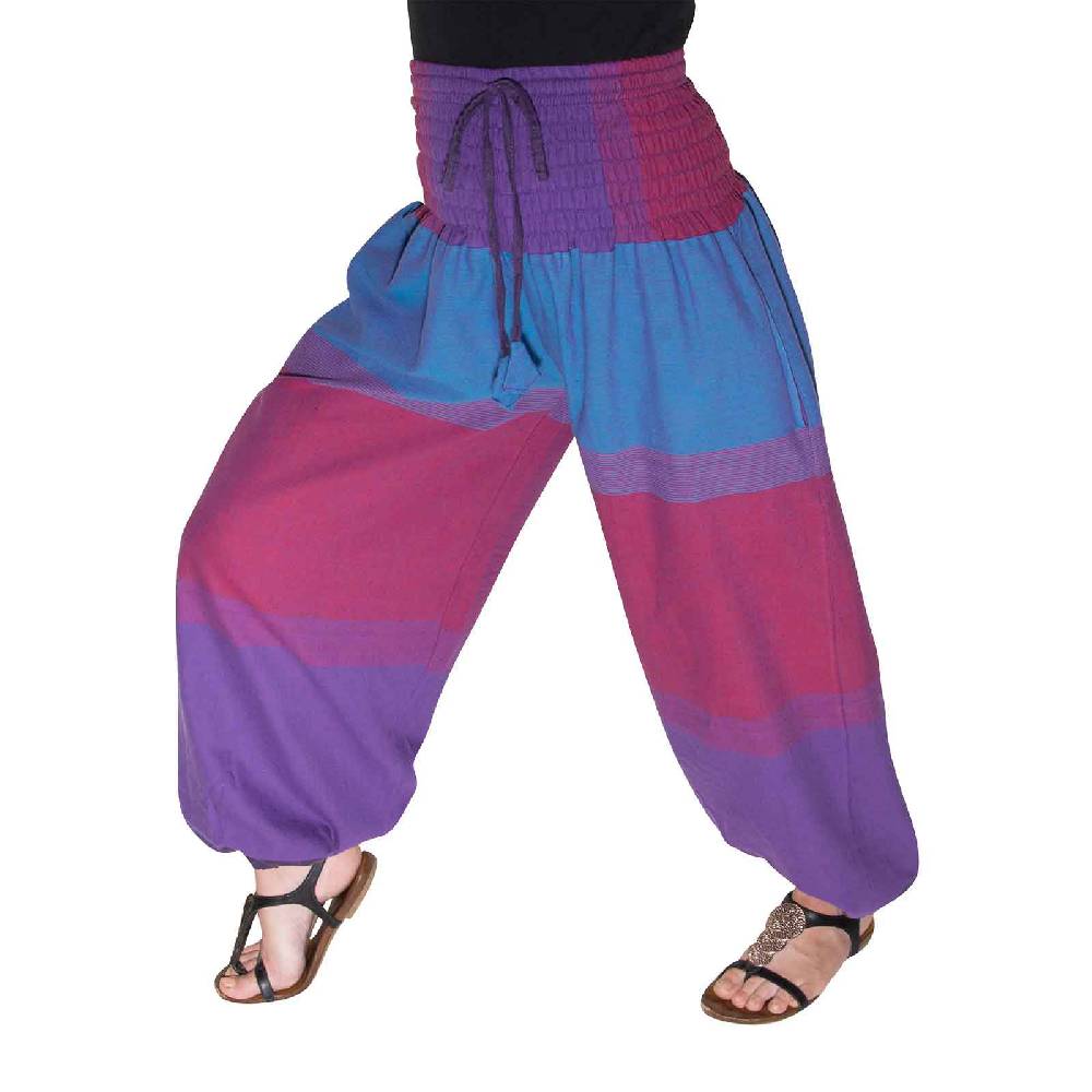 Kunst Und Magie KUNST UND MAGIE Damen bunt one size Boho Yoga Pumphose Sommerhose Pluderhose Riesige Rabatte