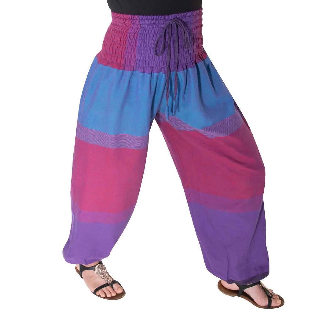 Kunst Und Magie KUNST UND MAGIE Damen bunt one size Boho Yoga Pumphose Sommerhose Pluderhose Riesige Rabatte