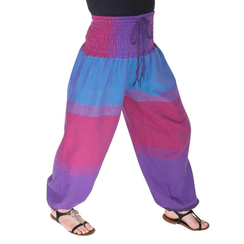Kunst Und Magie KUNST UND MAGIE Damen bunt one size Boho Yoga Pumphose Sommerhose Pluderhose Riesige Rabatte