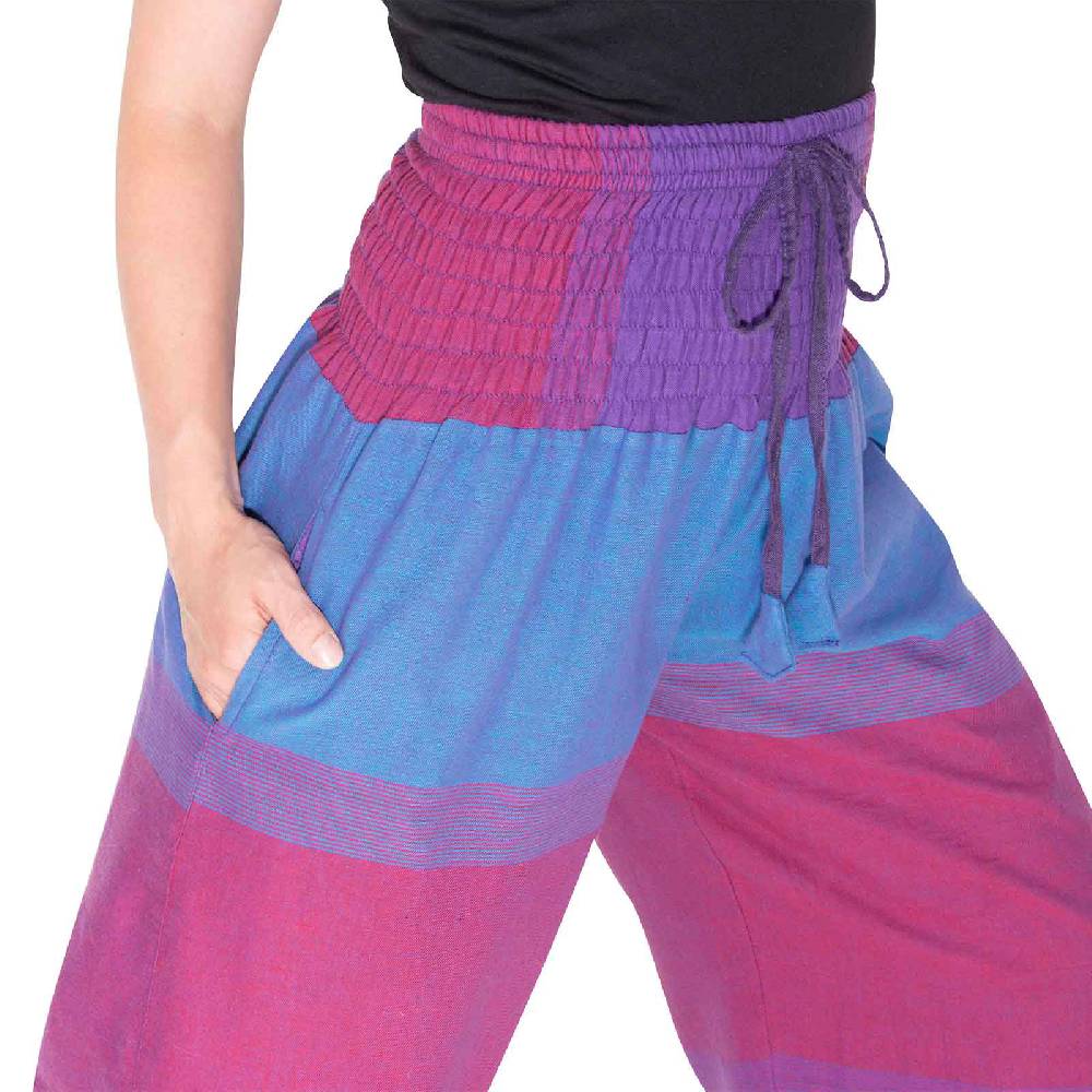 Kunst Und Magie KUNST UND MAGIE Damen bunt one size Boho Yoga Pumphose Sommerhose Pluderhose Riesige Rabatte