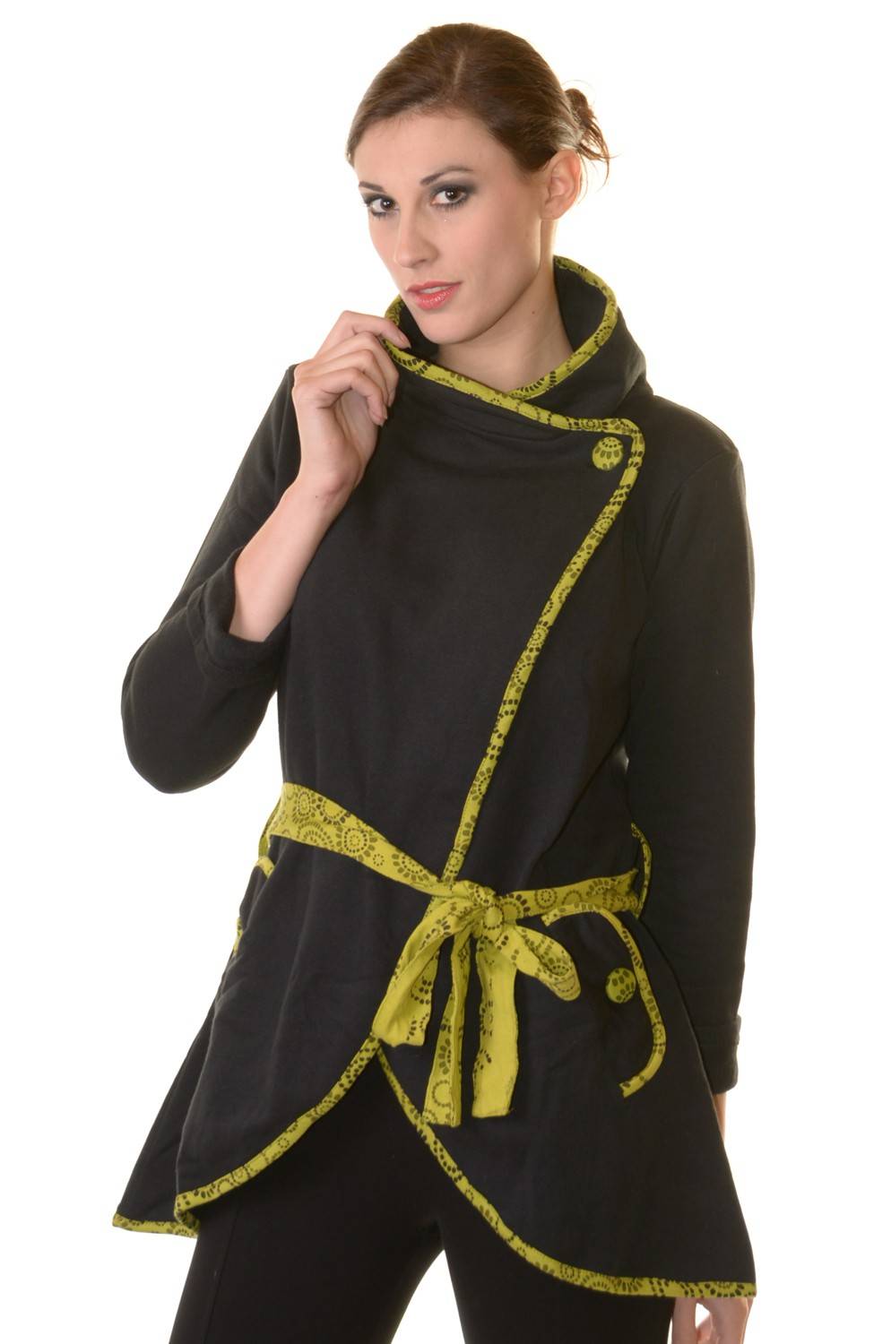 Kunst Und Magie Boho Jacke Damen Baumwolljacke Hippie Jacke im auffälligen "Geisha"-Design 50% Rabatt für begrenzte Zeit