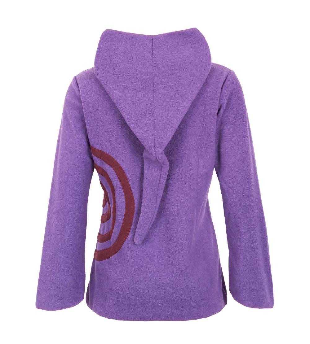 Kunst Und Magie Fleece Pullover mit Zipfelkapuze Goa Psy Hippie Fraggle mit Spirale Angebote
