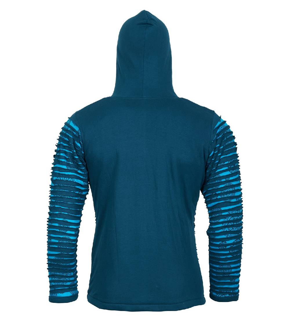 Kunst Und Magie Kunst und Magie Männer Cutwork Goa Jacke mit Kapuze Große Rabatte