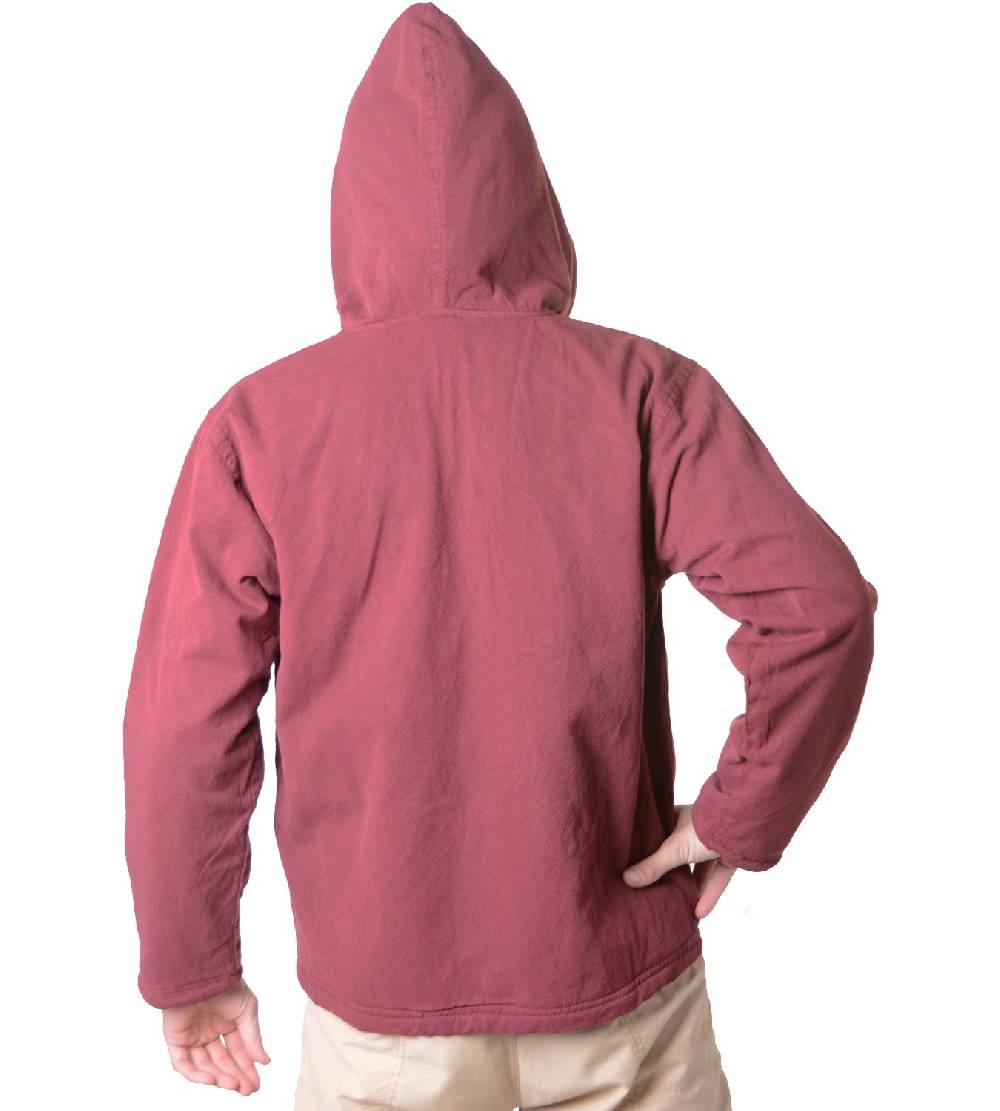 Kunst Und Magie Baumwolljacke mit Fleecefutter und Kapuze - Hippie Jacke mit Reißverschluss Kostenlose Rückgabe