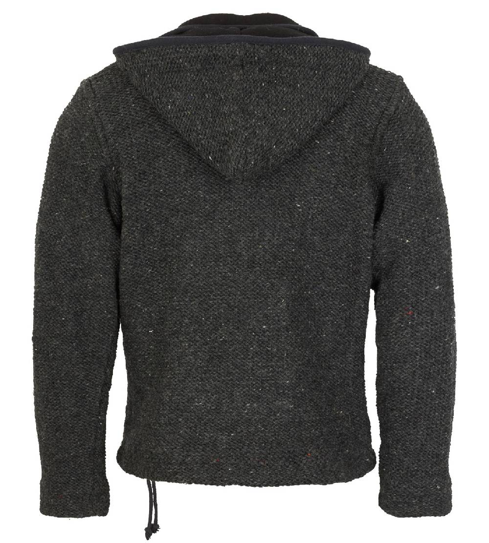 Kunst Und Magie Nepal Strickjacke Pullover Wolle mit Fleecefutter und Kapuze Baja Hippie Bis zu 60% Rabatt