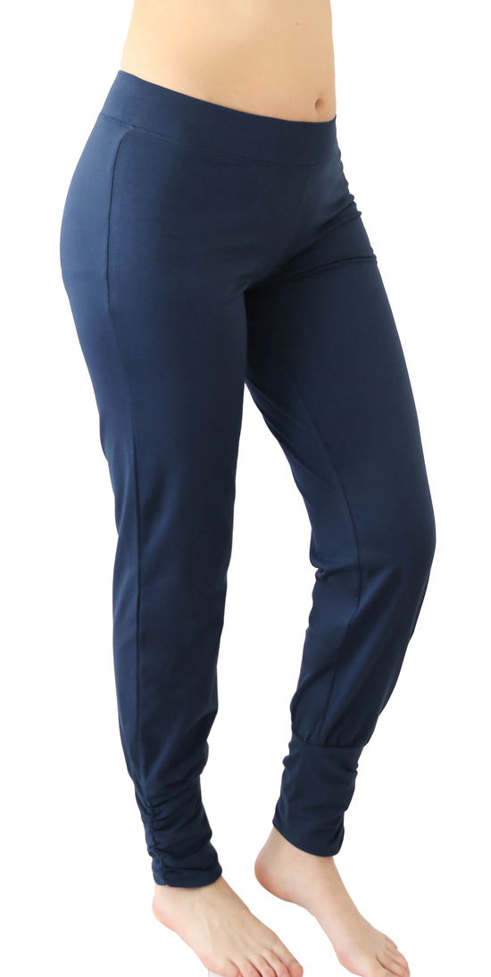 Leela Cotton 4415NV | Damen Yogahose stretch - Navy Online Outlet