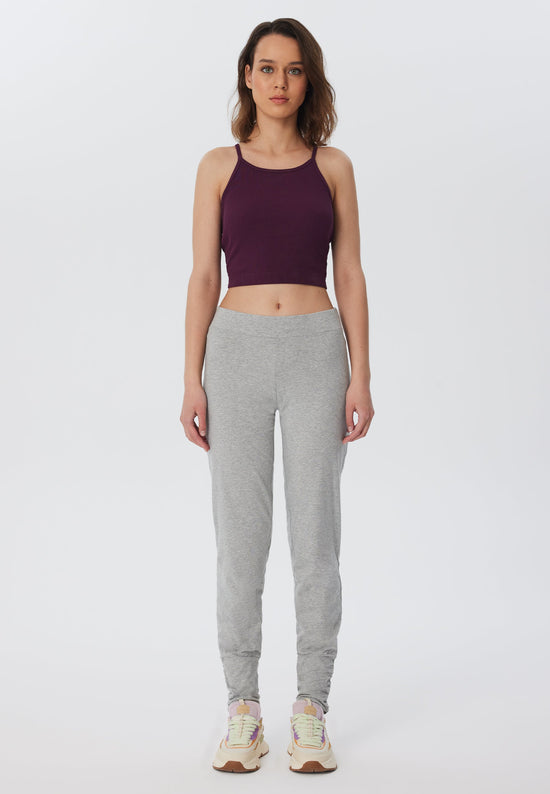 Leela Cotton 4415G | Damen Yogahose stretch - Hellgrau Zeitlich begrenztes Angebot