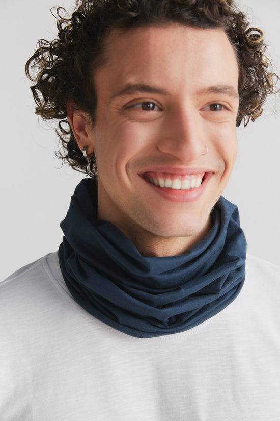 Leela Cotton 9625-048 | Unisex Schlauchschal - Navy Exklusive Angebote