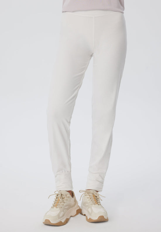 Leela Cotton 4415W | Damen Yogahose stretch - Naturweiss Blitzangebot