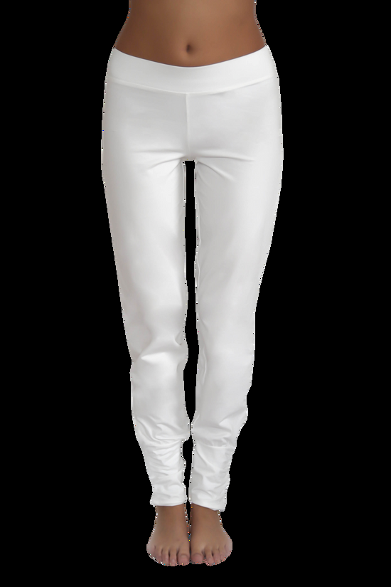 Leela Cotton 4415W | Damen Yogahose stretch - Naturweiss Blitzangebot