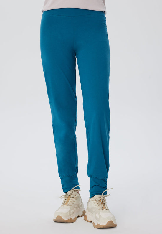 Leela Cotton 4415P | Damen Yogahose stretch - Petrol Große Rabatte