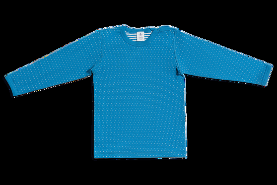 Leela Cotton 2650BW | Baby Wendelangarmshirt - Saphirblau-Naturweiss VIP-Rabatte