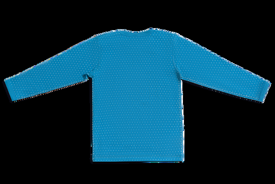 Leela Cotton 2650BW | Baby Wendelangarmshirt - Saphirblau-Naturweiss VIP-Rabatte