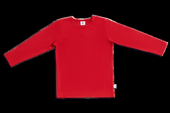 Leela Cotton 2064 | Baby Basic Langarmshirt - Ziegelrot Wochenangebot