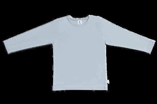 Leela Cotton 2063 | Baby Basic Langarmshirt - Hellgrau Kostenlose Rückgabe