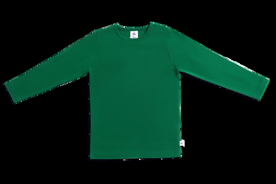 Leela Cotton 2062 | Baby Basic Langarmshirt - Moosgrün Begrenzte Freigabe
