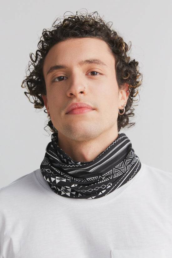 Leela Cotton 9625-046 | Unisex Schlauchschal - Schwarz-Weiss Bis zu 60% Rabatt