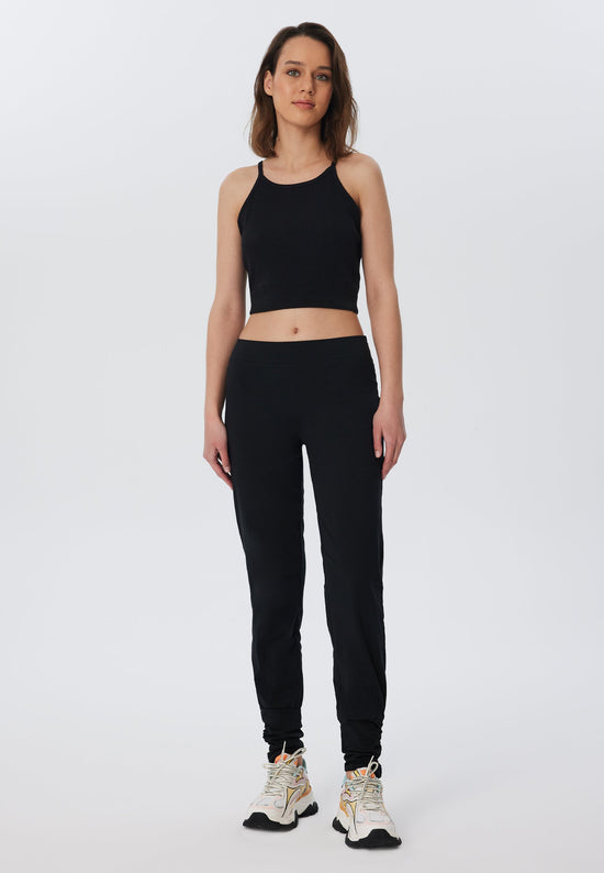 Leela Cotton 4415S | Damen Yogahose stretch - Schwarz Nur noch ein Tag übrig