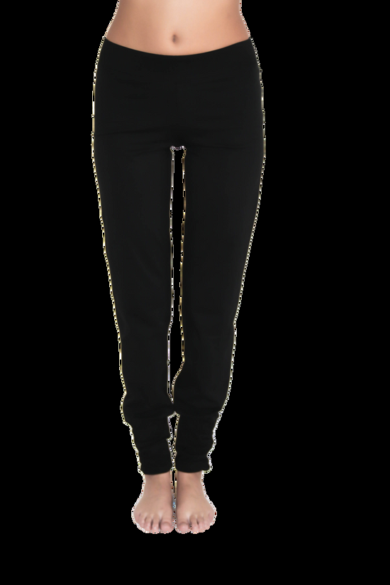 Leela Cotton 4415S | Damen Yogahose stretch - Schwarz Nur noch ein Tag übrig