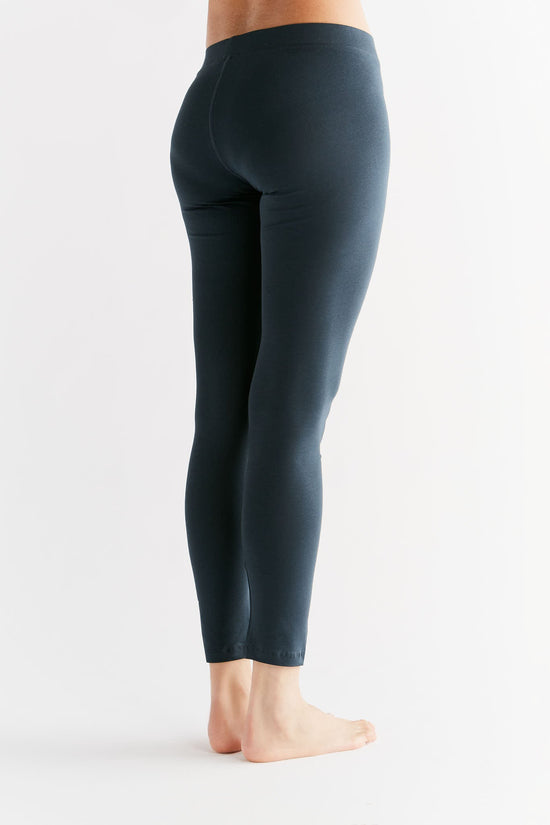 Leela Cotton 1611-048 | Damen Leggings Baumwolljersey - Navy Clearance-Verkauf