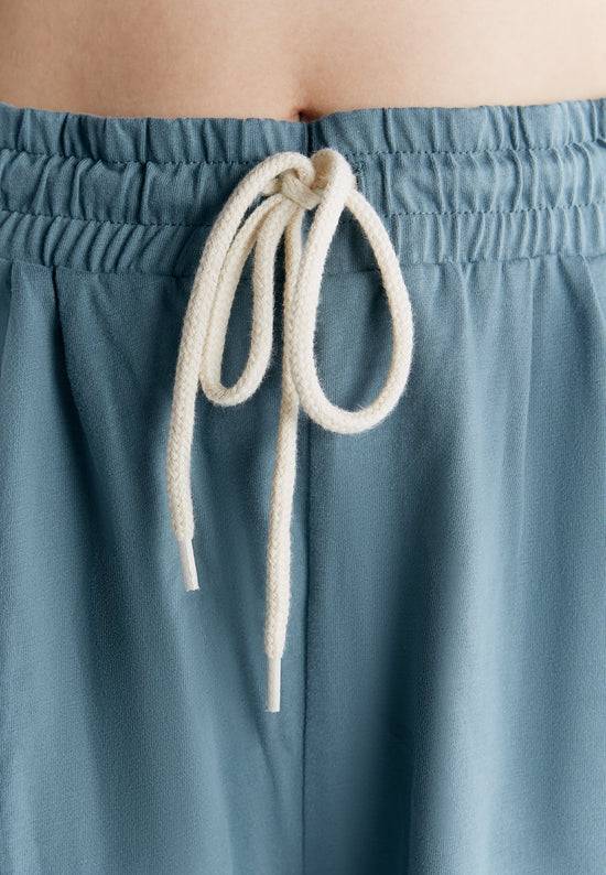 Leela Cotton 1440-066 | Pyjama-Shorts - Gobelin Blau Rabatte dieses Monats