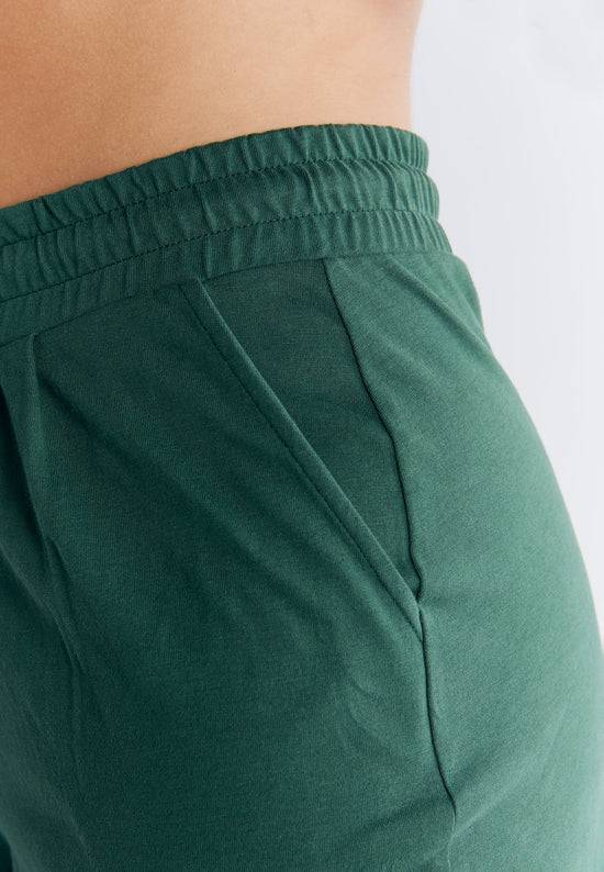 Leela Cotton 1440-067 | Pyjama-Shorts - Tannennadel 2025
