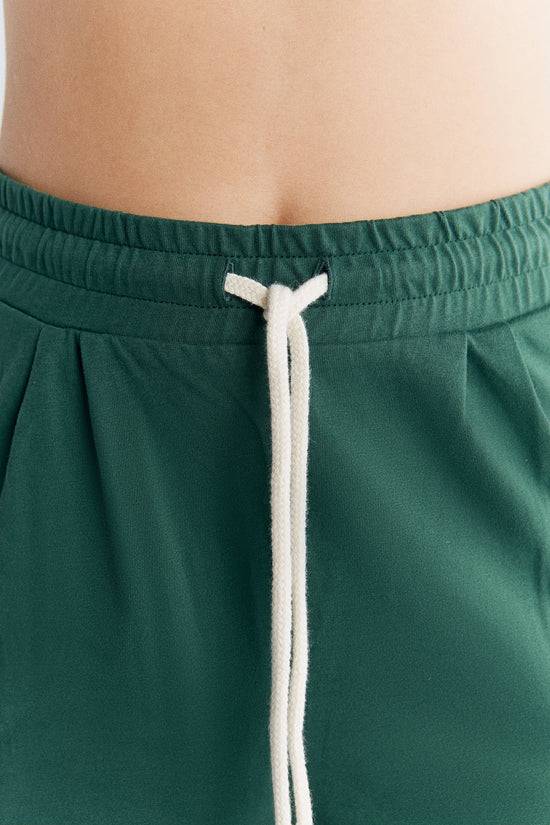 Leela Cotton 1440-067 | Pyjama-Shorts - Tannennadel 2025