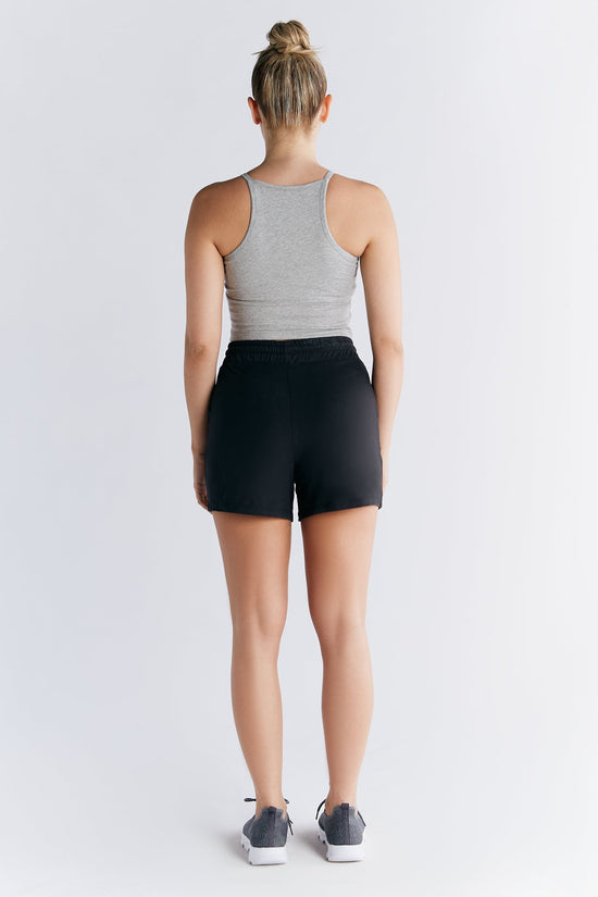 Leela Cotton 1217-047 | Crop-Top - Grau Großer Ausverkauf