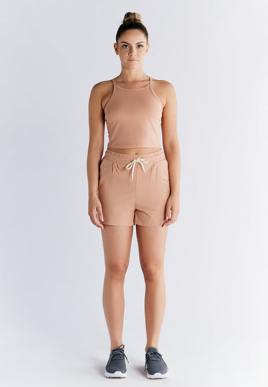 Leela Cotton 1217-070 | Crop-Top - Café Crema Preisnachlass