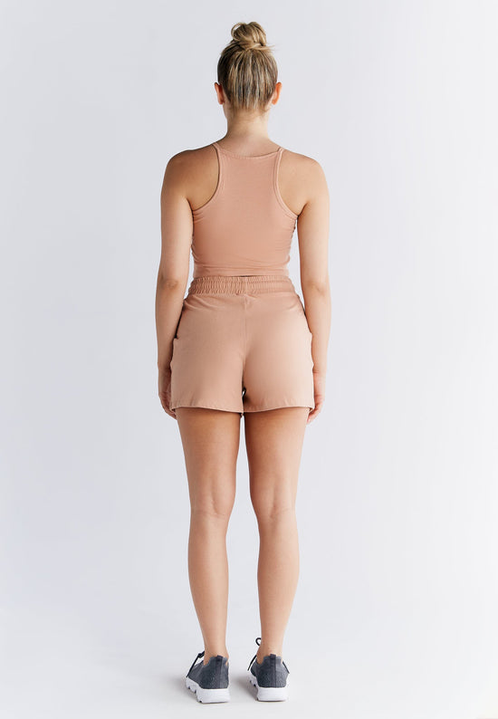 Leela Cotton 1217-070 | Crop-Top - Café Crema Preisnachlass