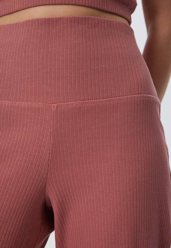 Leela Cotton 4071-072 | Ripp Hose - Dunkel Mauve Neueste Mode