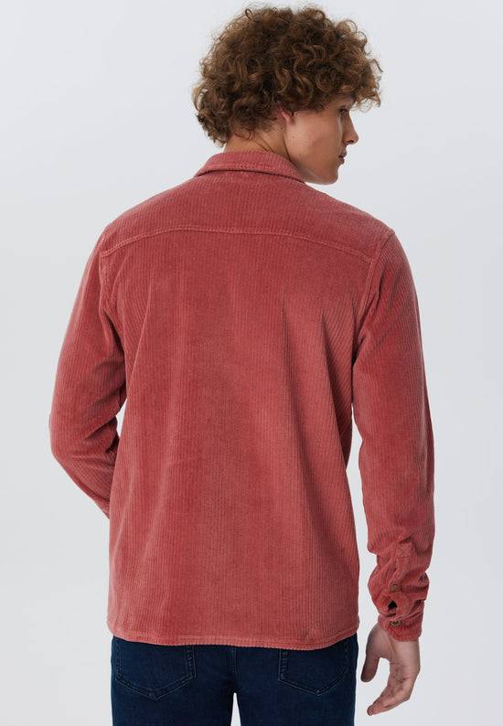 Leela Cotton 9233-072 | Unisex Cord Jacke -Dunkel Mauve Sonderangebote
