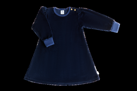 Leela Cotton 2624 AB | Baby Cordkleid - Nachtblau Super Sparpreis