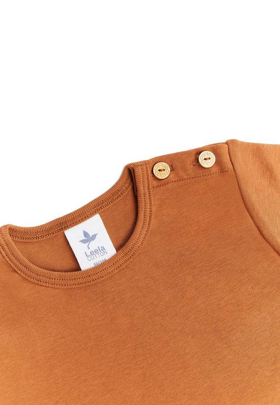 Leela Cotton 2010 MK | Basic Kurzarmshirt - Mokka Letzte 2 Tage
