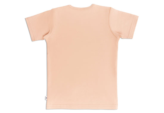 Leela Cotton 2010 CC | Basic Kurzarmshirt - Café Crema Letzter Tag
