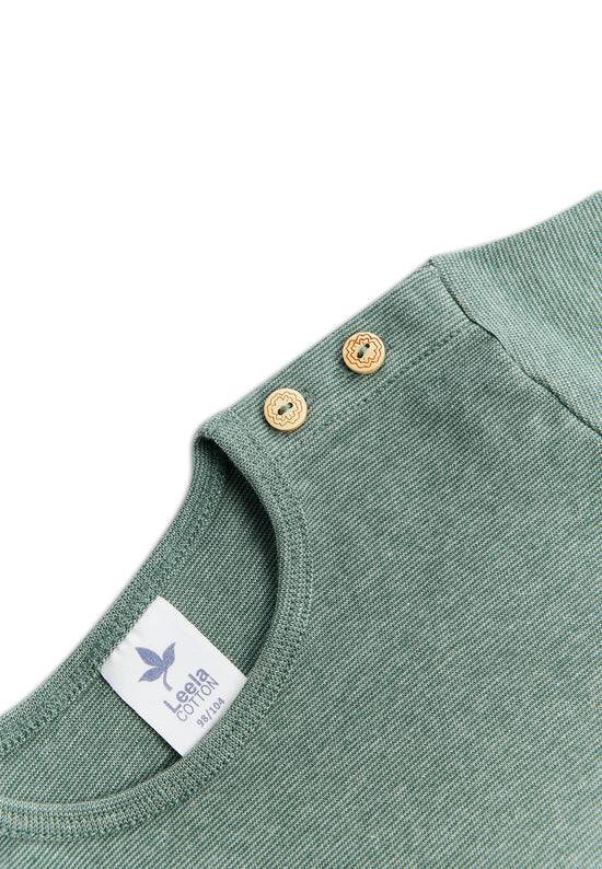 Leela Cotton 2010 TS | Basic Kurzarmshirt - Tannennadel/Salbei Zeitbegrenzte Promotion