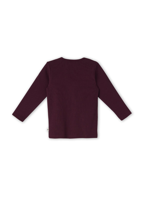 Leela Cotton 2068 AU | Ripp-Shirts - Aubergine Nur für heute