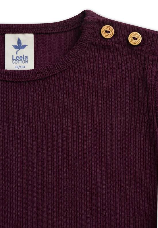 Leela Cotton 2068 AU | Ripp-Shirts - Aubergine Nur für heute