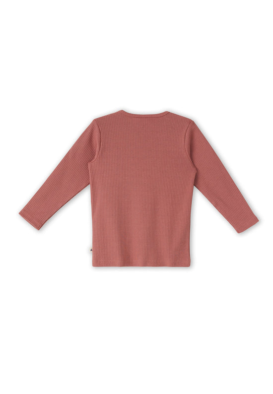 Leela Cotton 2068 WR | Ripp-Shirts - Dunkel Mauve Sonderangebot der Fabrik
