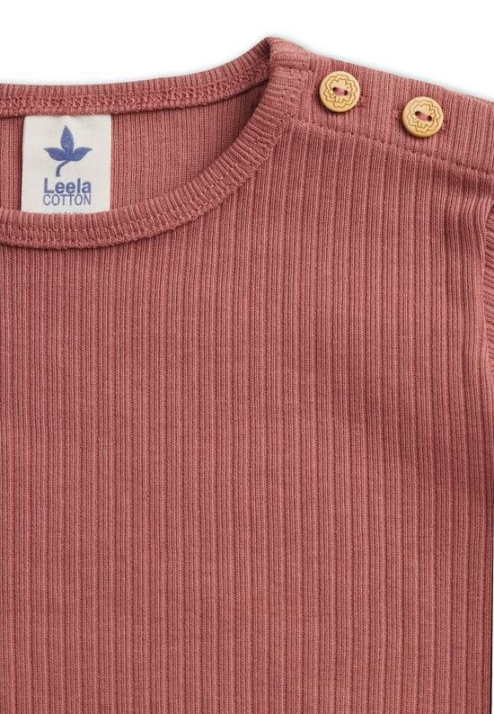 Leela Cotton 2068 WR | Ripp-Shirts - Dunkel Mauve Sonderangebot der Fabrik