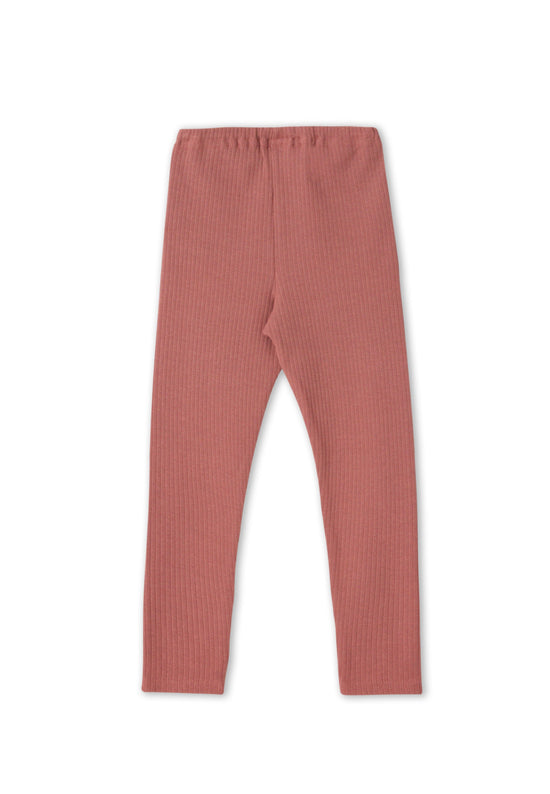 Leela Cotton 2052 WR | Ripp-Leggings - Dunkel Mauve Nur noch ein Tag übrig