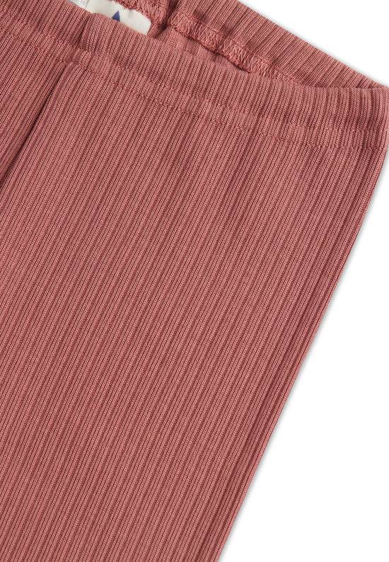 Leela Cotton 2052 WR | Ripp-Leggings - Dunkel Mauve Nur noch ein Tag übrig