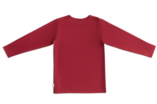 Leela Cotton 2060 RR | Baby Basic Langarmshirt - Rosarot Riesige Rabatte