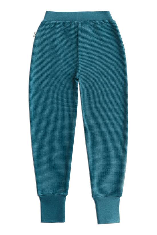 Leela Cotton 2879 TN | Waffel Strick Kinderhose - Tanne zollfrei