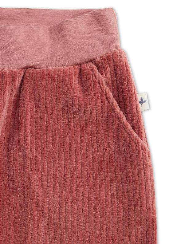 Leela Cotton 2172 WR | Kinder Cordhose schmaler Bund - Dunkel Mauve Verkauf