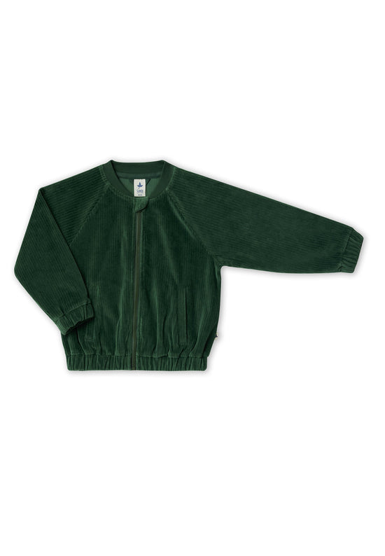 Leela Cotton 2696 TL | Cord Baseballjacke - Tannennadel Meist gekauft